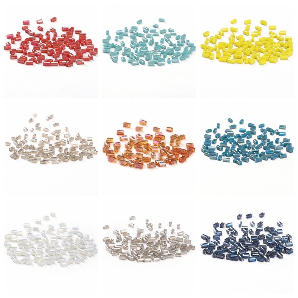 Set 50 Hạt Pha Lê Vuông 2 * 4mm Làm Trang Sức c-3