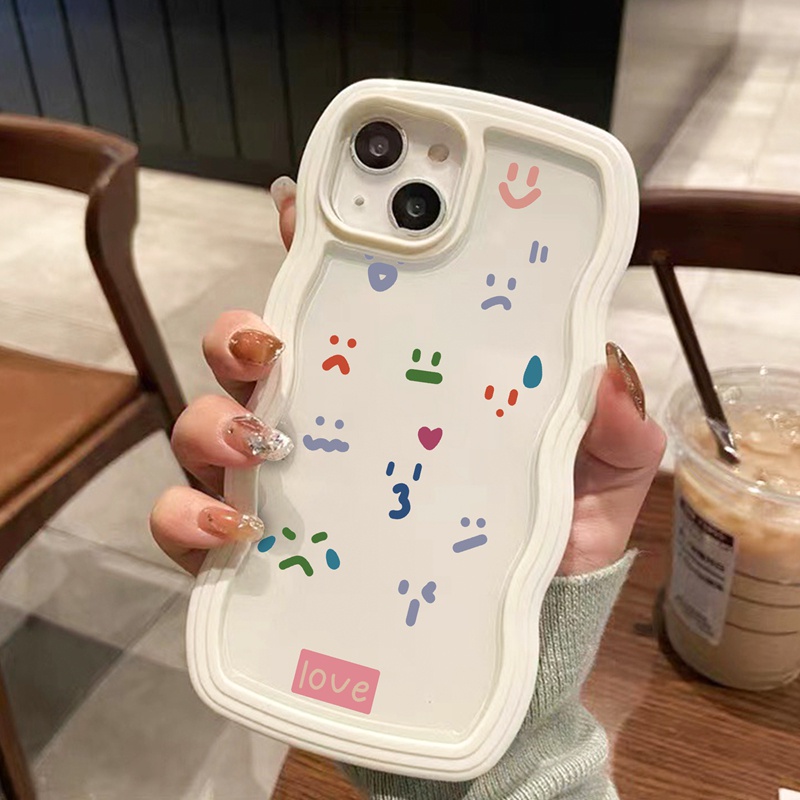 SUNTAIHO Ốp lưng iphone Ốp điện thoại mềm trong suốt họa tiết biểu cảm thích hợp cho iPhone 11 Pro 13 12 Pro Max X XS Max XR 7 8 Plus