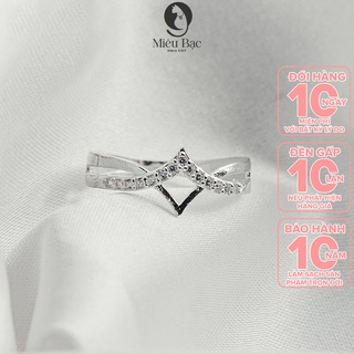 Nhẫn bạc nữ Cute Bow chất liệu bạc 925 thời trang phụ kiện trang sức nữ thương hiệu Miêu Bạc N400513