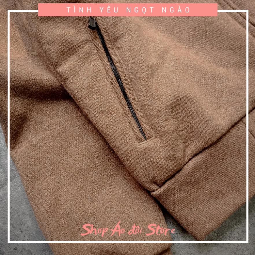 Áo khoác cặp nam nữ - Áo khoác nỉ chất liệu cotton cao cấp,form chuẩn đẹp! CÓ TẶNG KÈM STICKER ỦI ÁO
