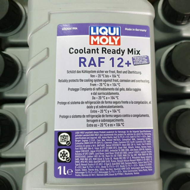 Dung dịch nước mát pha sẵn Liqui Moly Coolant Ready Mix RAF-12 Plus 1L