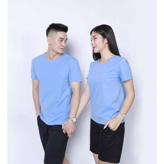 Áo phông cotton xanh P524 NỮ TNG