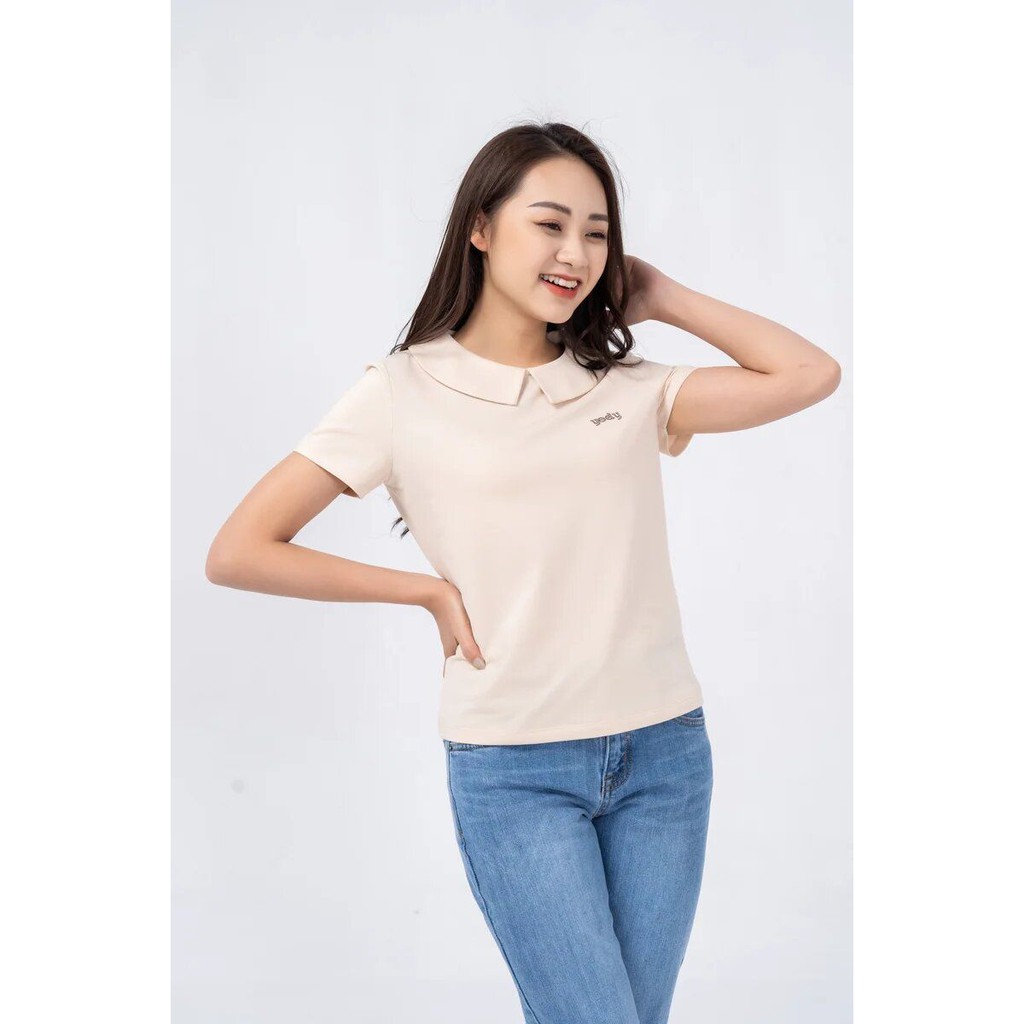 Áo polo nữ cổ sen YODY thêu chữ cao cấp, áo thun mắt chim bền đẹp - APN3732 | BigBuy360 - bigbuy360.vn