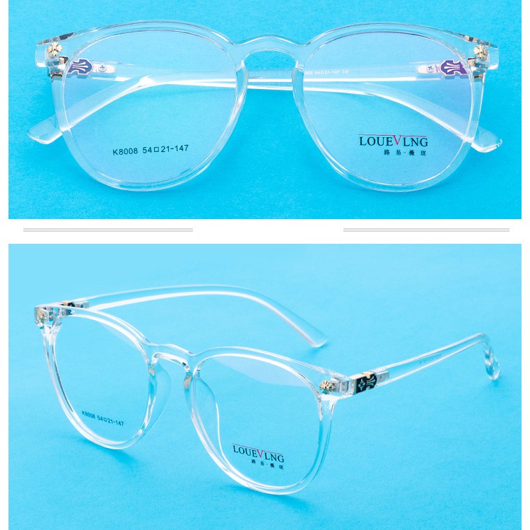 Gọng kính nam nữ Chrome Hearts tròn 8008