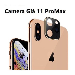 Cụm Kính Camera Giả iphone 11 Pro / 11 ProMax cho iphone X , XS , XSMax