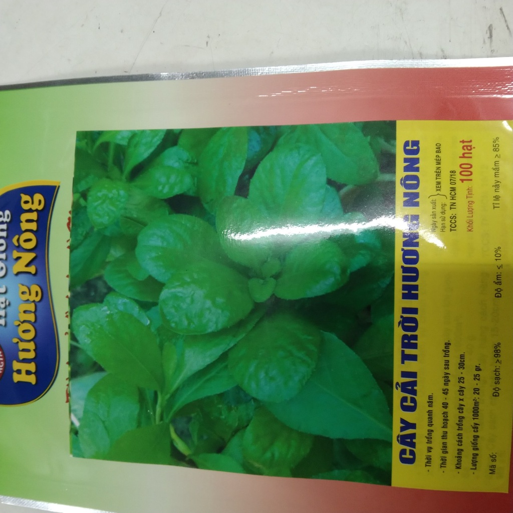 HẠT GIỐNG RAU CẢI TRỜI DÙNG NẤU CANH TÉP, LUỘC ĂN SỐNG NGON - GÓI 100 HẠT