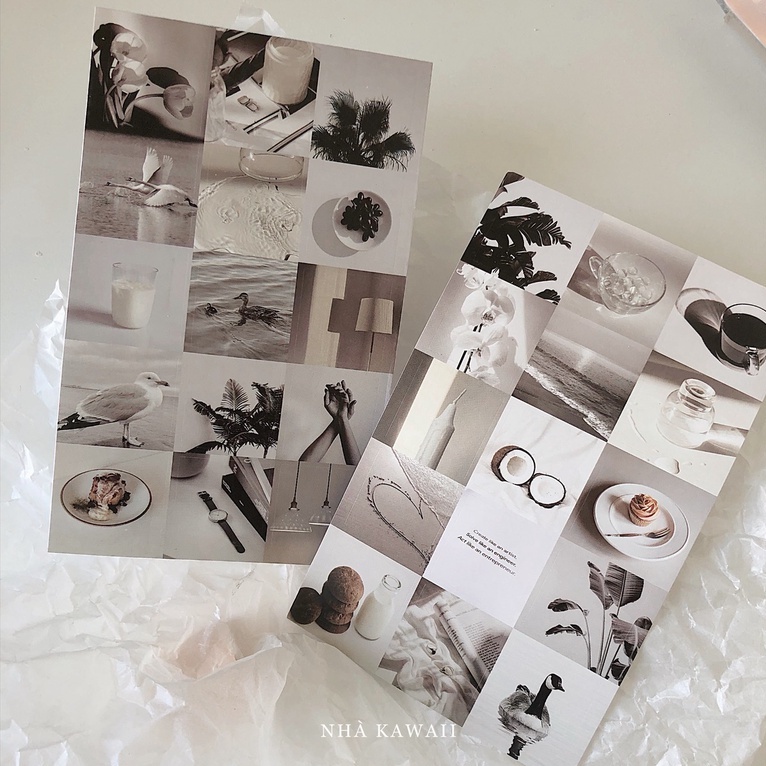Set 2 tấm sticker Moodboard theo chủ đề màu sắc