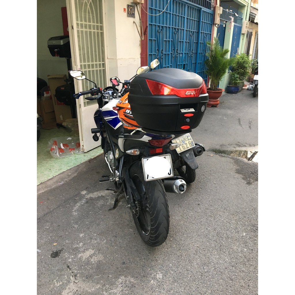 Thùng xe FZ 150i thùng Givi B27N và baga FZ150i chuẩn theo xe, hàng Givi chính hãng, bảo hành 2 năm