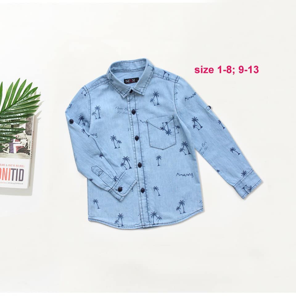 Sơ mi bé trai xuất dư xịn (ảnh thật)