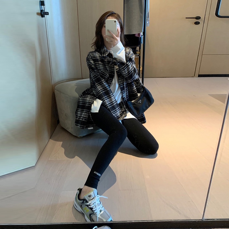 NRVP Áo Thun Nữ Tay Dài 100% Cotton Thời Trang Hàn Quốc