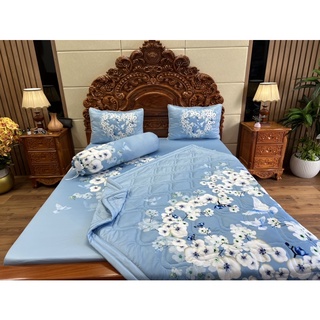Bộ chăn ga gối Thun siêu mát Lạnh 5D Cao Cấp
