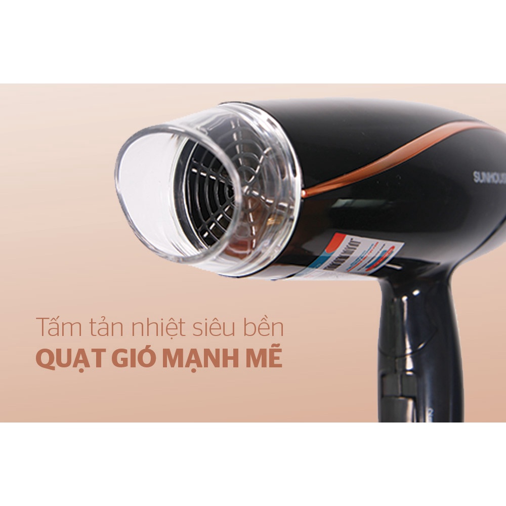 Máy sấy tóc SUNHOUSE SHD2306 - 3 Chế Độ - Công Suất 1200 W , Gấp Gọn , Chính Hãng [Bảo Hành 12 Tháng]