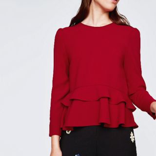 Áo sơmi dáng peplum 2 tầng Zar* xuất Âu (có sẵn)