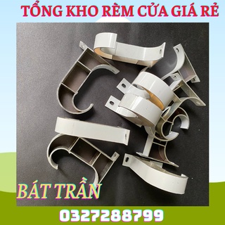 Bát Treo Rèm Móc Ngược- Bát Đỡ Thanh Treo Rèm Gắn Trần Nhôm Sơn Tĩnh Điện Siêu Bền- Phụ Kiện Rèm Cửa
