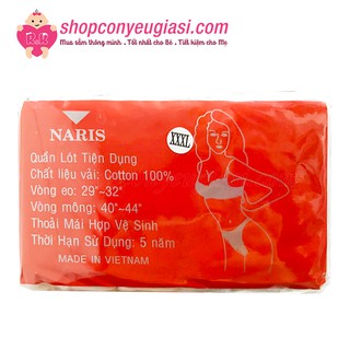 Quần Lót Cotton Naris Loại 1 - 6 Cái/Gói - Quần Lót Dùng 1 Lần 100% Cotton