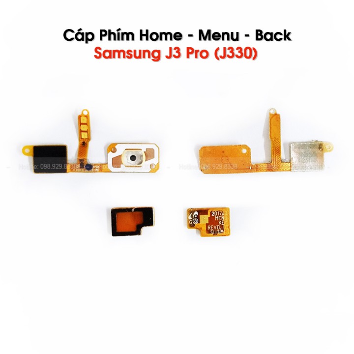 Cáp Home - Menu - Back của Samsung J3 Pro / J330 - Linh kiện cáp nút Zin tháo máy