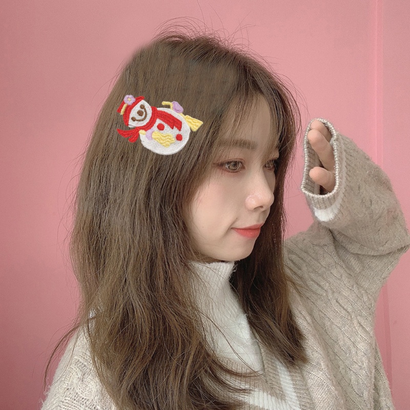 Kẹp Tóc Hình Tuần Lộc / Người Tuyết Phong Cách Giáng Sinh