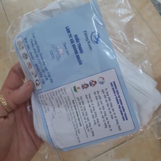 KHẨU TRANG VẢI KHÁNG KHUẨN DỆT KIM ĐÔNG 5 cái
