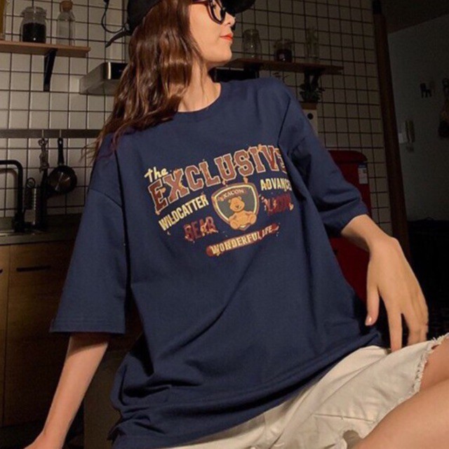 Áo thun tay lỡ form rộng - phông nam nữ cotton oversize - T shirt Gấu Exclusive - 2N Unisex