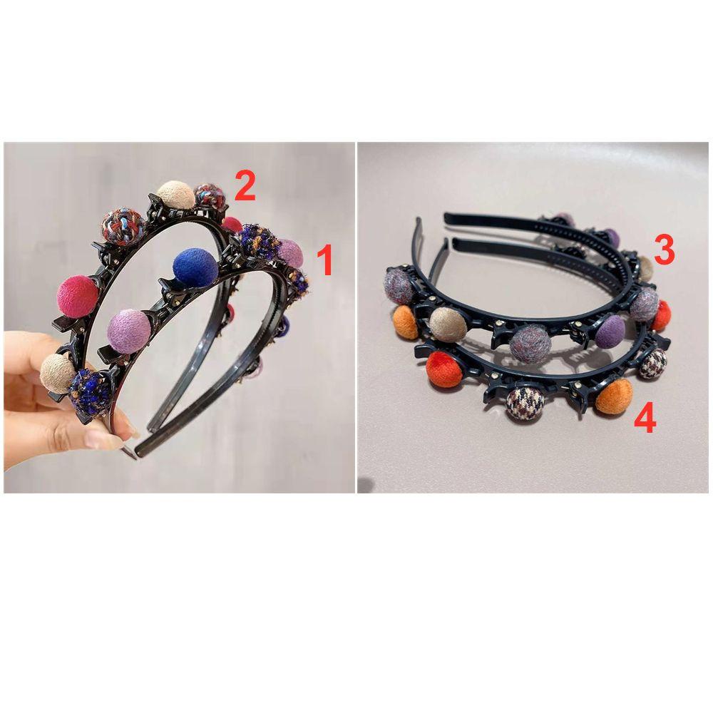 Băng Đô Cài Tóc Phong Cách Vintage Hai Mái Dành Cho Nữ