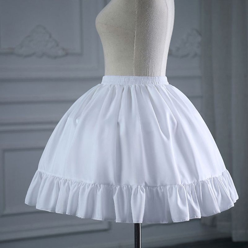 Youyo Vòng Một Vòng Tay Ngắn Viền Bèo Nhún Eo Co Giãn Hóa Trang Lolita Cho Cô Dâu Trong Ngày Cưới G