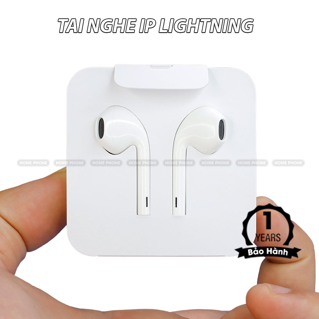 Tai nghe 𝙞𝙋𝙝𝙤𝙣𝙚 nhét tai cổng kết nối LIGHTNING IP 5/6/6plus7/7plus/8/8plus/X/XS Max/11/11promax
