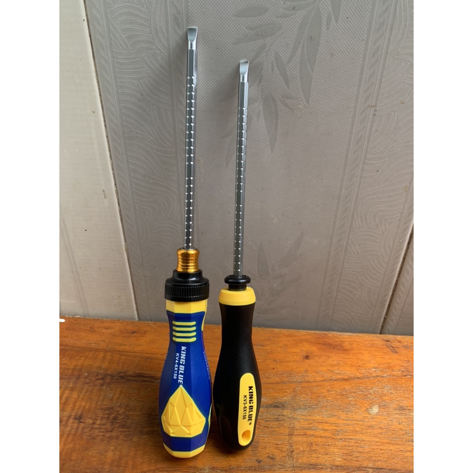 Một tô vít hai đầu PH2-SL6 đảo chiều KV4-6X150  thương hiệu King Blue thép S2 siêu cứng chất lượng cao