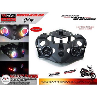 Mắt cú Ex150 (U7 LỐC XOÁY 7 MÀU) - mắt cú Exciter 150 Full bộ
