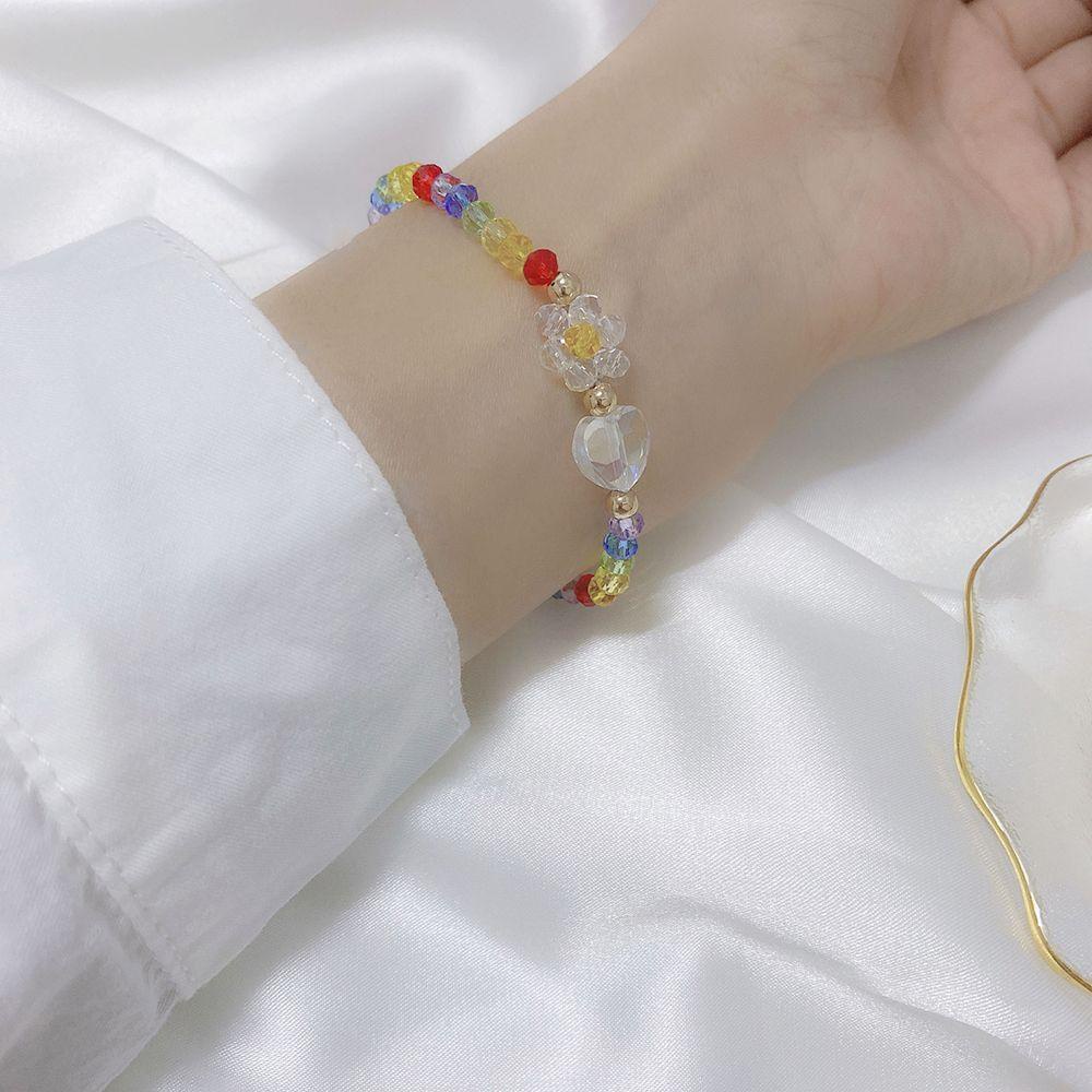 Vòng Đeo Tay VANES1 Họa Tiết Hoa Nhiều Màu Sắc Sáng Tạo Cho Nữ|Trang Sức Thời Trang