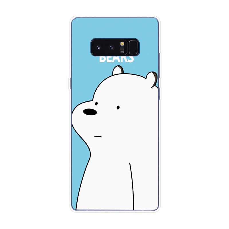 Samsung Galaxy S7 Edge S8 S8+ Plus Soft TPU Silicone Phone Case Cover Three Bare Bears 2