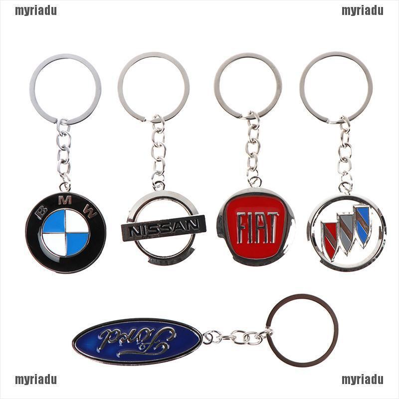 Móc Khóa Kim Loại Hình Logo Xe Hơi Bmw Ford Fiat