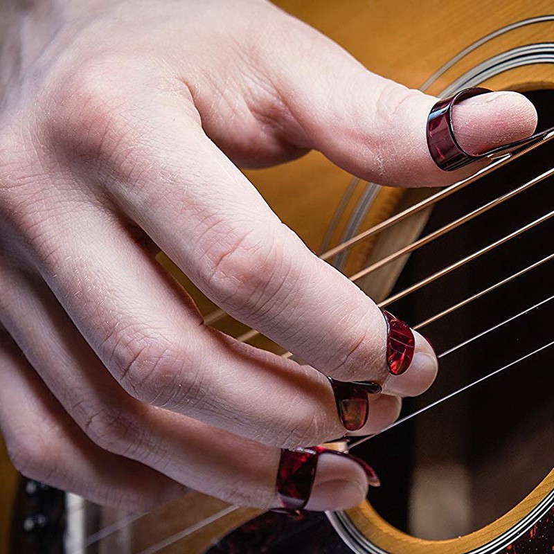 Bộ Nhẫn Bảo Vệ Ngón Tay Phải Khi Chơi Đàn Guitar Thiết Kế Tiện Dụng