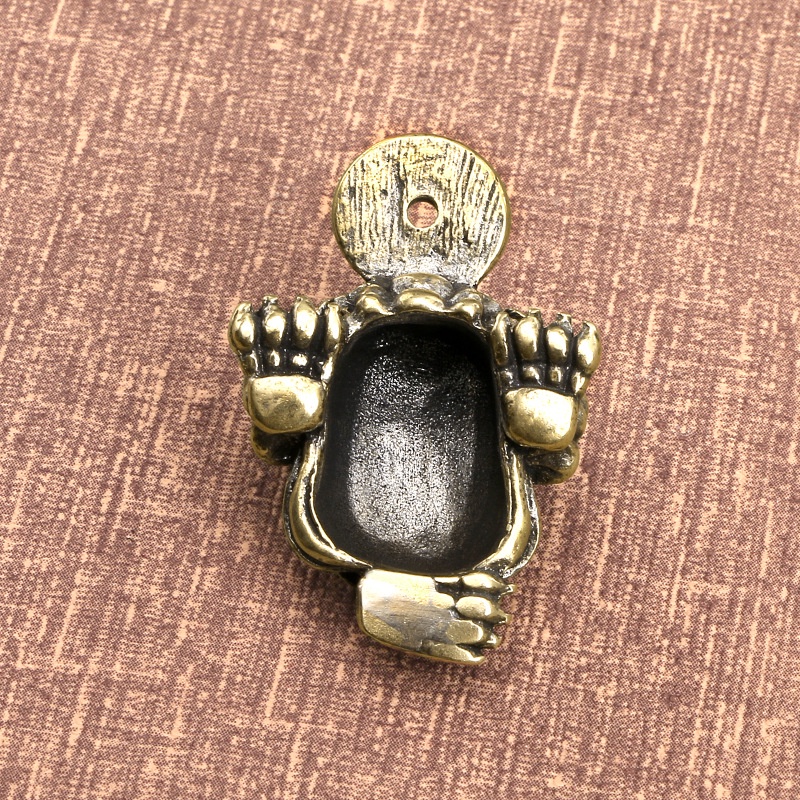 Lư hương bằng đồng thau nguyên chất hình động vật hoang dã