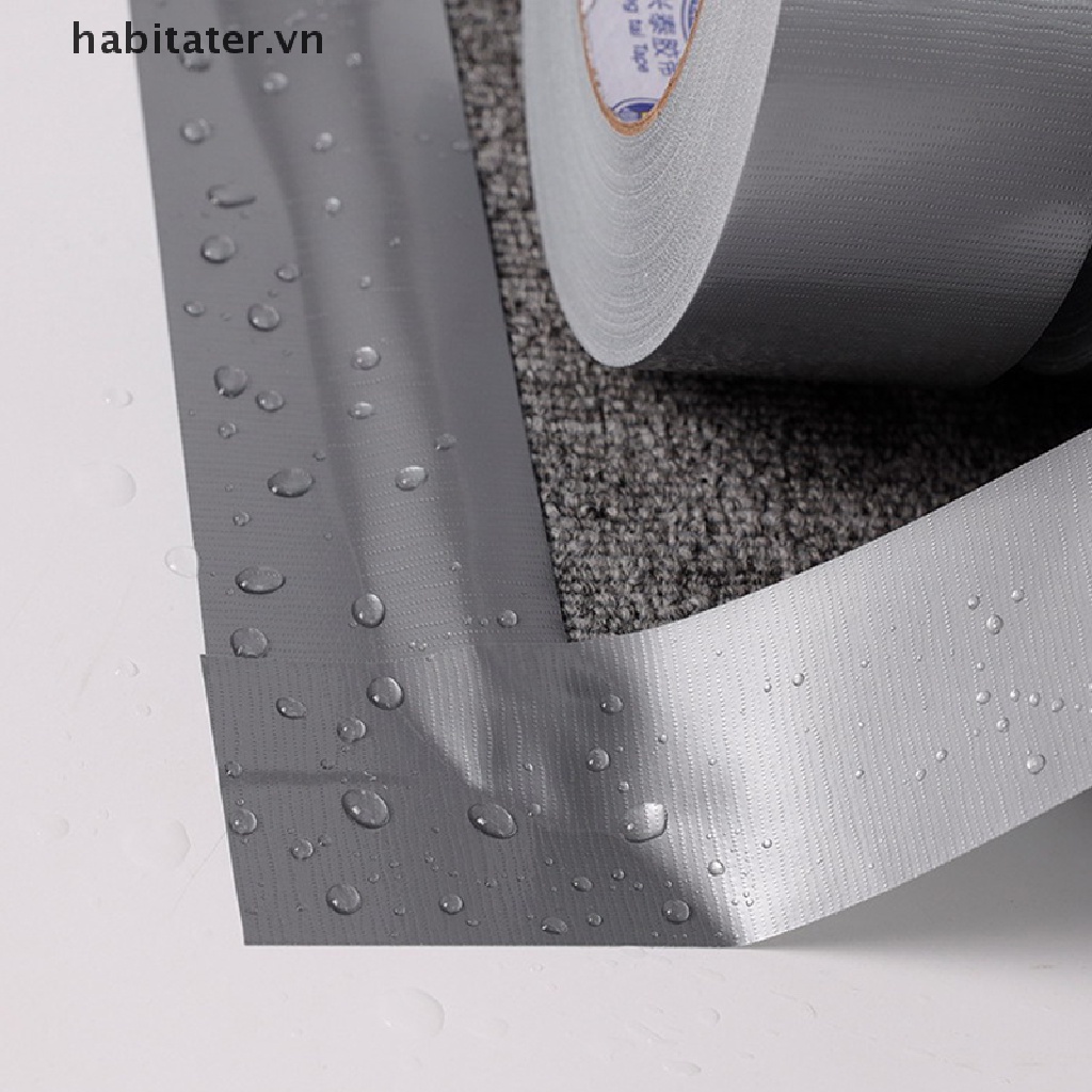 Cuộn Băng Keo Vải Siêu Dính Chống Thấm Nước Màu Xám Bạc Dài 10m