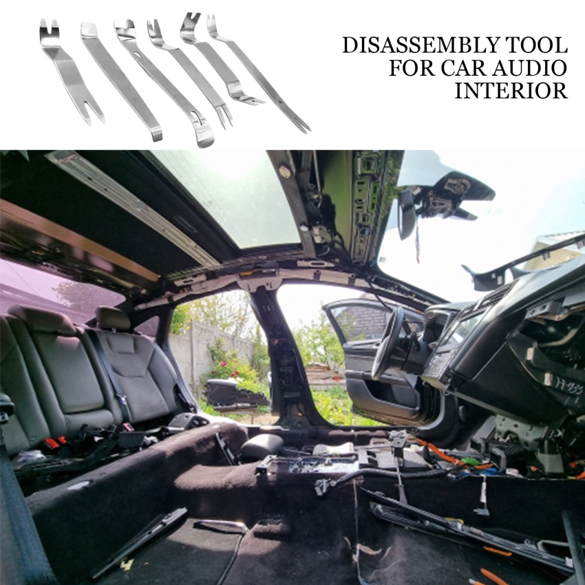 Set 6 Dụng Cụ Tháo Gỡ Bảng Điều Khiển Âm Thanh Xe Ô Tô