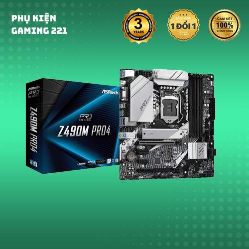 Mainboard ASROCK Z490M Pro4 Hàng Chính Hãng