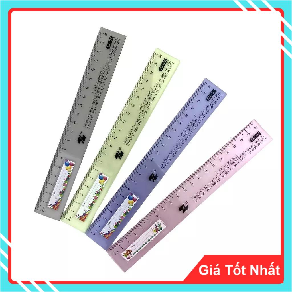 Thước Kẻ Thiên Long 20-30cm - Cấu tạo từ nhựa cứng trong suốt, độ bền cao