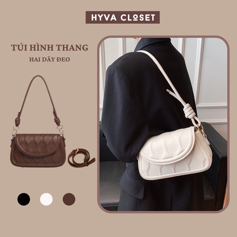 Túi Đeo Chéo Nữ Hình Thang 🍈 Túi Đeo Vai Nữ Bằng Da PU cao cấp SẴN