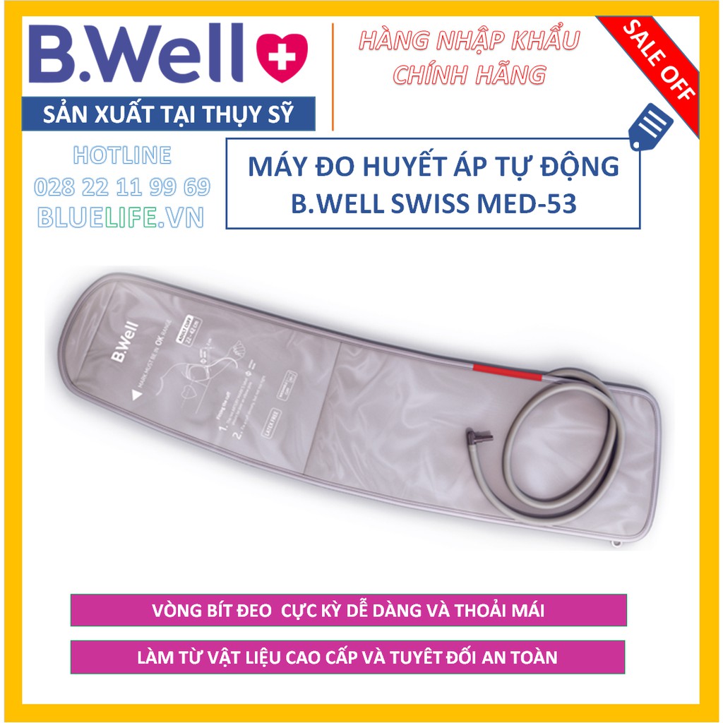 [Hàng SX tại THỤY SỸ] - MÁY ĐO HUYẾT ÁP CAO CẤP B.WELL MED-53 [100% CHÍNH HÃNG] - BẢO HÀNH 5 NĂM - 1 ĐỔI 1