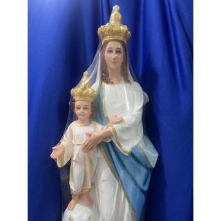 Tượng công giáo- Tượng đức mẹ Maria la vang cổ- đức mẹ chiến thắng cao 70cm