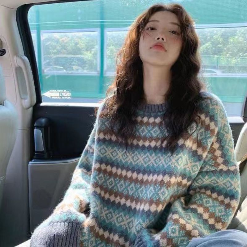Áo len AL09 thổ cẩm nữ ấm áp cho mùa đông phong cách nhẹ nhàng trẻ trung