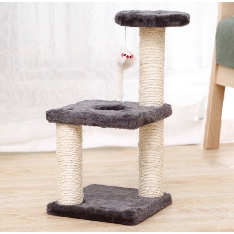 Cây cào móng 3 tầng cho mèo - Cattree- nhà cây cho mèo