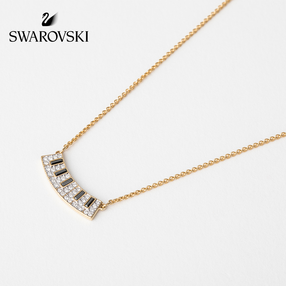 FLASH SALE 100% Swarovski Dây Chuyền Nữ PLEASANT Chìa khóa đen trắng FASHION Necklace trang sức đeo Trang sức