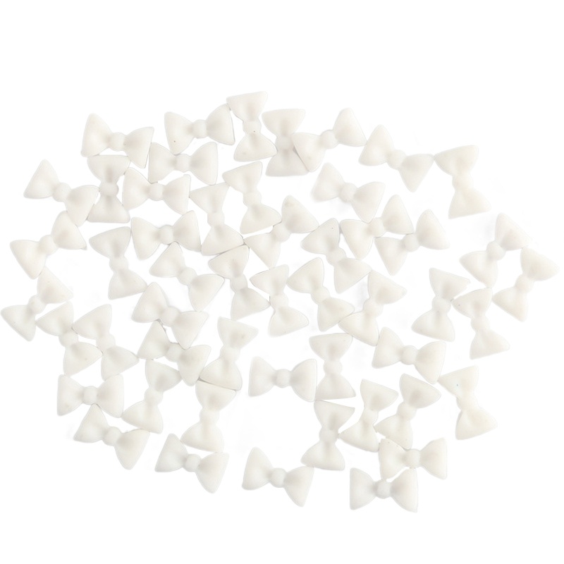 Set 50 Nơ 3D Bằng Nhựa Dùng Trang Trí Móng Tay Nghệ Thuật DIY