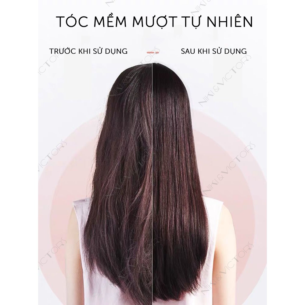 Lược Điện Uốn Tóc Duỗi Tóc Thẳng Tạo Kiểu 3 in 1 Với Tác Dụng Nhiệt Làm Tóc Mượt Mà Nhanh Chóng