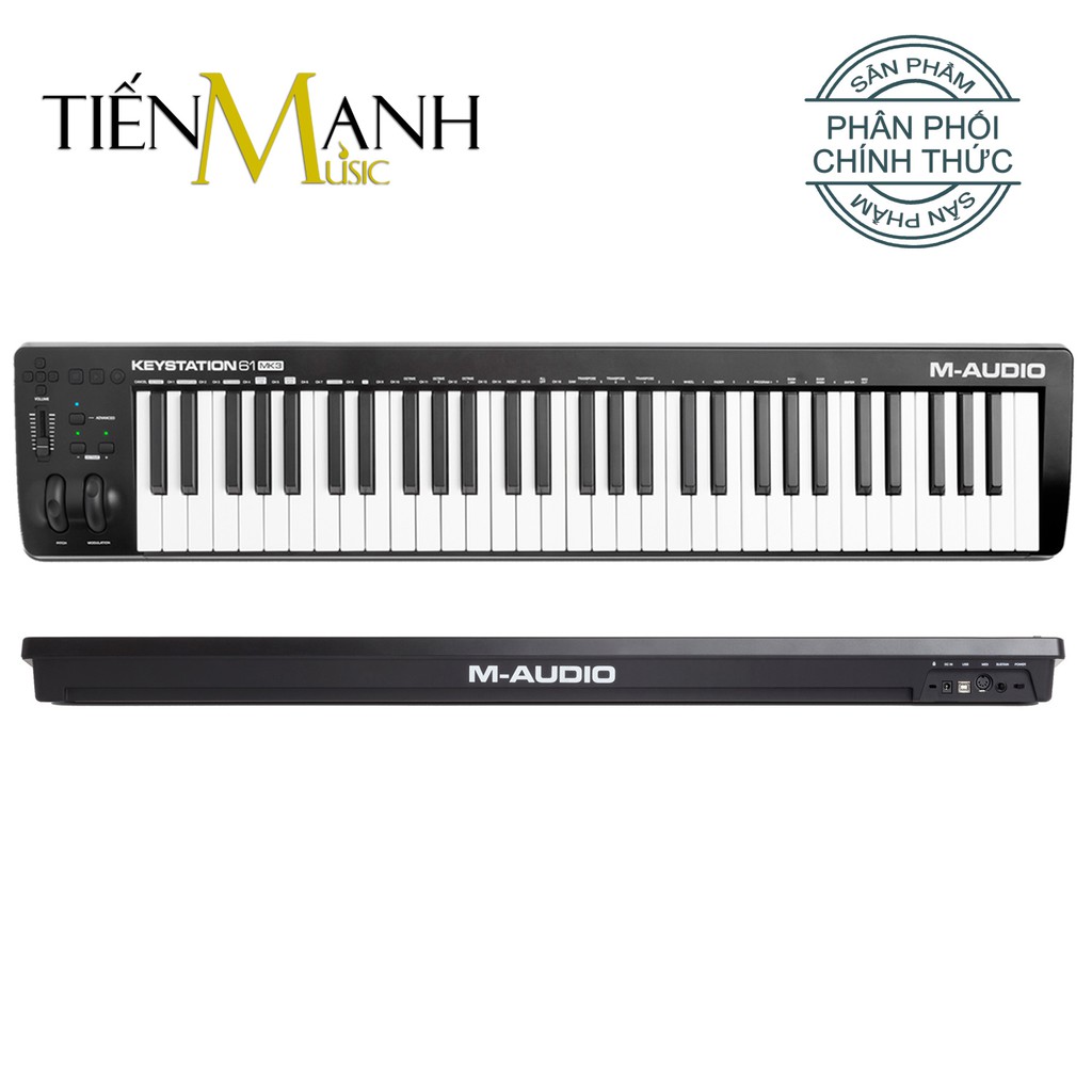Đàn M-Audio Keystation 61 Phím MK3 MIDI Keyboard Controller MKIII MAudio Bàn phím làm nhạc - Sản xuất âm nhạc producer