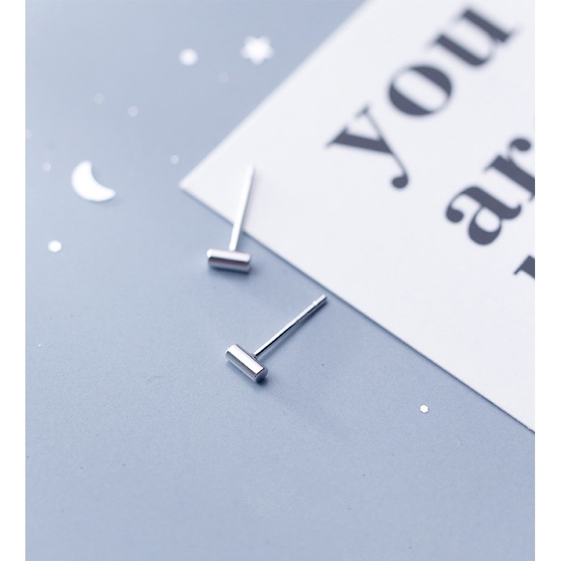 Bông tai nụ hình trụ