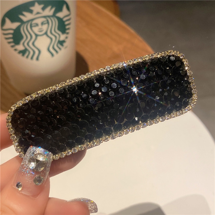 Kẹp tóc mái đính đá lấp lánh phong cách Hàn Quốc thời trang dành cho nữ