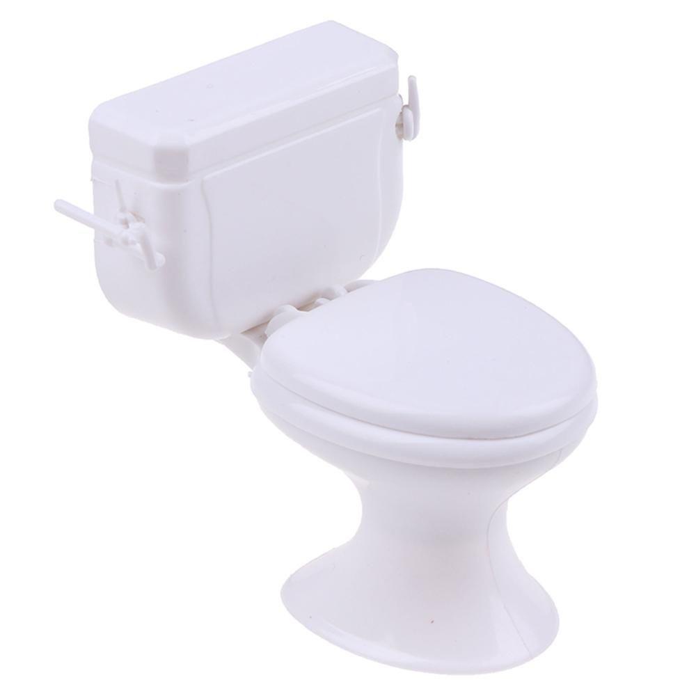 BEBETTERM Toilet Mini Trang Trí Nhà Búp Bê Phong Cách Vintage