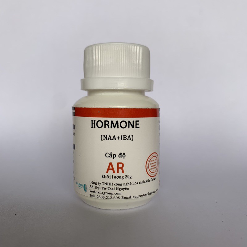 Hormone kích rễ cho hoa lan Hormone IBA+NAA (lọ 20g)  (1-Naphthaleneacetic acid Axit indole-3-butyric)